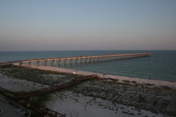 view from our balcony