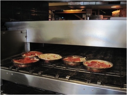Headed into the Oven at Mystic Pizza