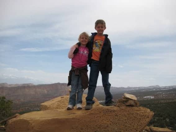 Hiking with layers in Capitol Reef NP